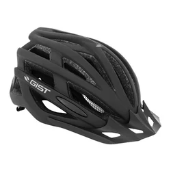 CASQUE VELO ADULTE GIST E-BIKE PLANET ONE PLUS URBAN NOIR MAT IN-MOLD TAILLE 56-62 REGLAGE MOLETTE 212 g - ECLAIRAGE INTEGRE