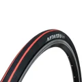 TYRE FOR ROAD BIKE 700 X 25 NEWTON E-01 BLACK - RED STRIPE -FOLDABLE(25-622)