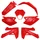 FAIRINGS/BODY PARTS FOR 50c MOTORBIKE  RIEJU 50 MRT 2009>, MRT ENDURO 2009>, MRT PRO 2009>, MRT SM 2009> GLOSS RED (KIT 7 PARTS)
