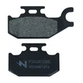BRAKE PADS NEWFREN FOR SUZUKI 125 BURGMAN 2007> Rear 125 SIXTEEN 2008>2011 Rear  (L 82mm-62mm - H 41mm - thk 9.5mm)  (FD0301BE)  (SCOOTER ELITE ORGANIC)