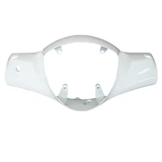 STEERING COVER- FRONT "PIAGGIO GENUINE PART" 50-125 LIBERTY WHITE 595  -65384900BZ-