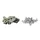 STEEL CAPTIVE NUT FOR BODY PARTS Ø 5mm WITH SCREWS (SET OF 25 PIECES) -SELECTION P2R