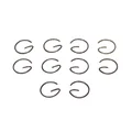 PISTON CIRCLIP Ø  12 (G SHAPED) FOR PEUGEOT/ AM6 / DERBI SENDA  (PER 10)  -SELECTION P2R-