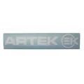 AUTOCOLLANT/STICKER ARTEK BLANC PREDECOUPE (PLANCHE 390mm x 90mm AVEC 1 ARTEK et 1 EK) HAUTE QUALITE