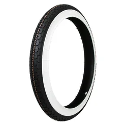 PNEU CYCLO 17''  2.25-17 (2 1/4-17) MITAS B4 FLANCS BLANCS TT 39J REINF
