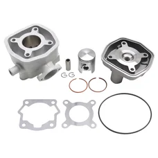 HAUT MOTEUR 50 A BOITE ADAPTABLE DERBI 50 SENDA 1996>2005, GPR/GILERA 50 SMT 2000>2005, RCR (MOTEUR DERBI EURO 2)  -ALU NIKASIL  P2R-