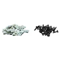 AGRAFE DE CARROSSERIE/CARENAGE/CAPOTAGE DIAM 4mm AVEC VIS (SACHET DE 25 PIECES)  -SELECTION P2R-