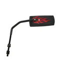 RETROVISEUR SCOOT REPLAY FLAMING REVERSIBLE NOIR MAT/ROUGE (x1) **