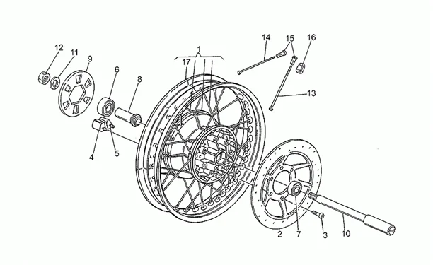 Roue arrière
