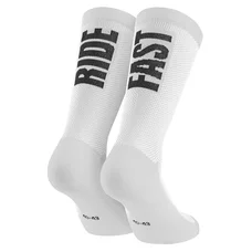 CHAUSSETTES / SOCQUETTES ETE GIST RIDE FAST BLANC 36/39 ANTIBACTERIEN - HAUTEUR 22CM (PAIRE) -5875
