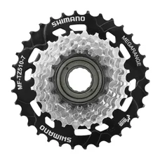 ROUE LIBRE  7V. SHIMANO TZ-510 14-34 MEGARANGE ARGENT/NOIR