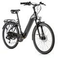 VELO ELECTRIQUE/VAE CITY 26 LEADER FOX LOTUS MIXTE NOIR 7V MOTEUR ROUE AR BAFANG 36V 45Nm BATTERIE 15Ah (18'' - H46cm - TAILLE M - POUR ADULTE DE 168cm à 178cm)