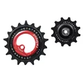 GALET DERAILLEUR TRIPEAK 12-18 DENTS CERAMIC POUR DERAILLEUR 11V. ROUGE
 COMPATIBLE SHIMANO RD-81xx / 71xx (JEU DE 2)