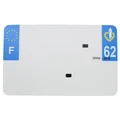 PLASTIC STRIP FOR BLANK PVC LICENSE PLATE (MOTORBIKE FORMAT 210X130)-DEPT 62/EUROPE (SOLD PER UNIT)