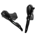 SHIFTERS SET FOR ROAD BIKE - MICROSHIFT  7 SPEED- DOUBLE -ALUMINIUM- -BLACK- (PAIR) COMPATIBLE SHIMANO