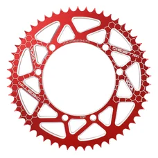 COURONNE 50 A BOITE VOCA BESTIA ADAPTABLE SHERCO 50 SUPERMOTARD 2002>2013, 50 SE R ENDURO 2014>2017, 50 SM RS FACTORY 2018>2020 428 53 DTS ALU CNC ROUGE (DIAM 110/125/8.5)