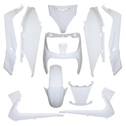 CARROSSERIE/CARENAGE MAXISCOOTER ADAPTABLE YAMAHA 125-250 XMAX 2006>2009 / MBK 125-250 SKYCRUISER 2006>2007 BLANC BRILLANT (KIT 10 PIECES)  -P2R-