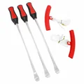 OUTIL DEMONTE PNEU EN CUILLERES (x3) ET MORS/PROTEGE JANTE (x2) LONGUEUR 290 mm -P2R