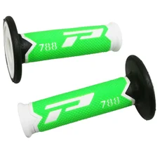 GRIP- PROGRIP OFF ROAD 788 TRIPLE DENSITY FLUO WHITE/GREEN/BLACK 115mm (PAIR) (CROSS/MX)