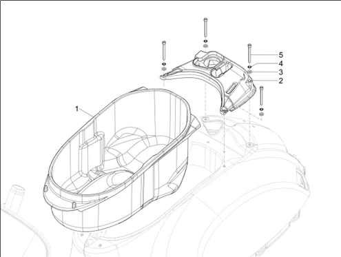 Logement casque - Dessous de selle