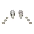 BOUCHON DE VALVE SCOOT/CYCLO REPLAY VS LUMINEUX (1 LED BLEU + 1 LED ROUGE)  (PAIRE)