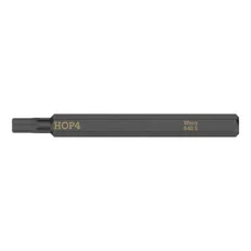 WERA 840 S 1/4 - HEX+ BIT FOR IMPACT SCREWDRIVER 4 mm L 70 mm  (sold per unit)   -German tools for workshop.