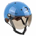 CASQUE VELO ADULTE REVOE PREMIUM URBAIN/CITY BLEU PETROL TAILLE 57-58 VISIERE REGLABLE, PROTECTION OREILLE AMOVIBLE (VENDU EN BOITE) COMPATIBLE EBIKE ET TROTTINETTE - HOMOLOGATION EN1078+A1