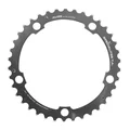 CHAINRING FOR ROAD BIKE 5 ARMS - Ø130 TA ALIZE TRIPLE 38 Teeth- Middle SILVER ALU 7075 TYPE SHIMANO 8/9/10 Speed.