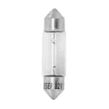 LIGHT BULB 12V 10W STANDART C5W FOOT SV 8.5-11X35 (TUBULAR) CLEAR (PARKING LIGHT) (SOLD PER UNIT)  -FLOSSER-