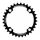 CHAINRING FOR E-BIKE - SINGLE  32teeth Ø104 BLACK TA E-SINGLE 4 ARMS ALU 7075 FOR BOSCH / BROSE / YAMAHA / GIANT / SHIMANO E-STEPS TA E-ONE