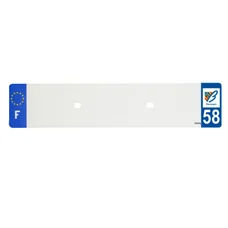 BANDE PLAQUE AUTO 520x110 POUR PVC VIERGE DEP. 58/EURO (VENDU A L'UNITE)