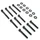 KIT FASTENER REPLAY FOR KICK STARTER COVER (STEEL) FOR PEUGEOT 50 TKR, TREKKER, SPEEDFIGHT, SQUAB  BLACK 6x40/55 (SET OF 11)