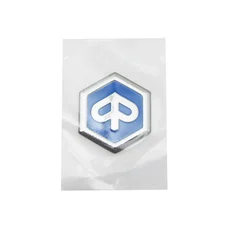 AUTOCOLLANT/STICKER/DECOR/ECUSSON PIAGGIO ORIGINE PIAGGIO COMMUN A LA GAMME (33mm argent semi rigide) - 2H002013-