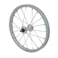 WHEEL FOR MTB- 16" FRONT 16X1,75 -ALUMINIUM-STEEL HUB - SOLID SPINDLE- (SOLD WITHOUT NUT 9x100)