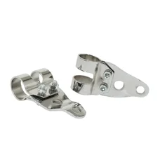 HEADLIGHT HOLDER FOR MOPED MBK 51/PEUGEOT 103 - Ø 26mm -CHROME (PAIR) -SELECTION P2R-