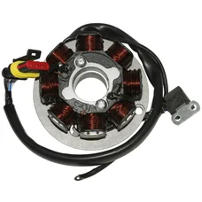 IGNITION STATOR FOR 50CC MOTORBIKE MINARELLI 50 AM6, CPI 50 SM (8 POLES, WITH PLATE)  -SELECTION P2R-