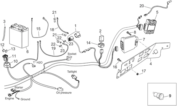 Circuit electrique arriere i
