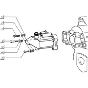 Fixations boitier de selection (volant)