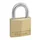 CADENAS A CLE MASTERLOCK LAITON ANSE ACIER CEMENTE LARGEUR 30mm, ANSE 16mm, DIAM 5mm (DOUBLE VERROUILLAGE)