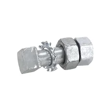 VIS DE COURONNE AVEC ECROU CYCLO ADAPTABLE PEUGEOT 103 / MBK 51 (M6 x 20 mm TETE CARRE) (VENDU A L'UNITE)  -SELECTION P2R-