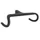 CINTRE ROUTE ITM CH1R CARBONE MAT L 44 EXTERIEUR (AXE-AXE 42cm) AVEC POTENCE INTEGREE L 120mm D 28.6mm POUR PASSAGE CABLE INTERNE
