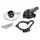 CARTER/COUVERCLE ET POMPE A EAU 50 A BOITE STAGE 6 POUR DERBI 50 SENDA 2006> EURO 3, 4 ALU CNC NOIR (GROS DEBIT)