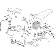 Réservoir - Corps filtre - Selle