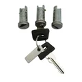LOCK KEY SET (3 PIECES) "PIAGGIO GENUINE PART" 50 TYPHOON 1998>2004, 125 SKIPPER, 125 VESPA PX  -1792925-