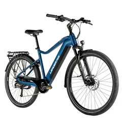VELO ELECTRIQUE/VAE VTC 29 LEADER FOX SANDY HOMME BLEU MAT 9V MOTEUR ROUE AR BAFANG 36V 45Nm BATTERIE 20Ah (17,5'' - h45cm - TAILLE M - POUR ADULTE DE 168cm à 178cm)