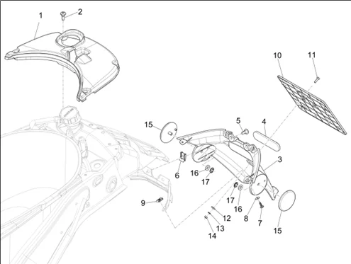 Couvercle arrière - Pare-boue