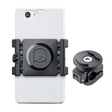 SMARTPHONE HOLDER - FOR SCOOTER SP CONNECT - UNIVERSAL KIT ON MIRROR LEG- Black  (Ø 10-16 mm) SPC+