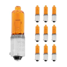 LIGHT BULB 12V 21W STANDART H21 FOOT BAY9S - ASSYMETRIC BAYONET 120° ORANGE (TURN LIGHT) (SOLD PER 10)  -SELECTION P2R-