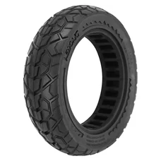 PNEU TROTTINETTE 10 X 2.50 NOIR - PNEU PLEIN TYPE CROSS LARGEUR INTERIEUR 34 mm (POUR NINEBOT MAX G30 ET AUTRES)