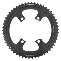 PLATEAU ROUTE 4BRA D.110 POUR SHIMANO ULTEGRA R8100 STRONGLIGHT 54DTS EXTERIEUR NOIR ALU 12V. POUR INTERIEUR 42DTS